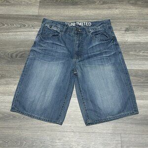 Ecko 72+ Unlimited Men's Jean Shorts Size 34W Blue